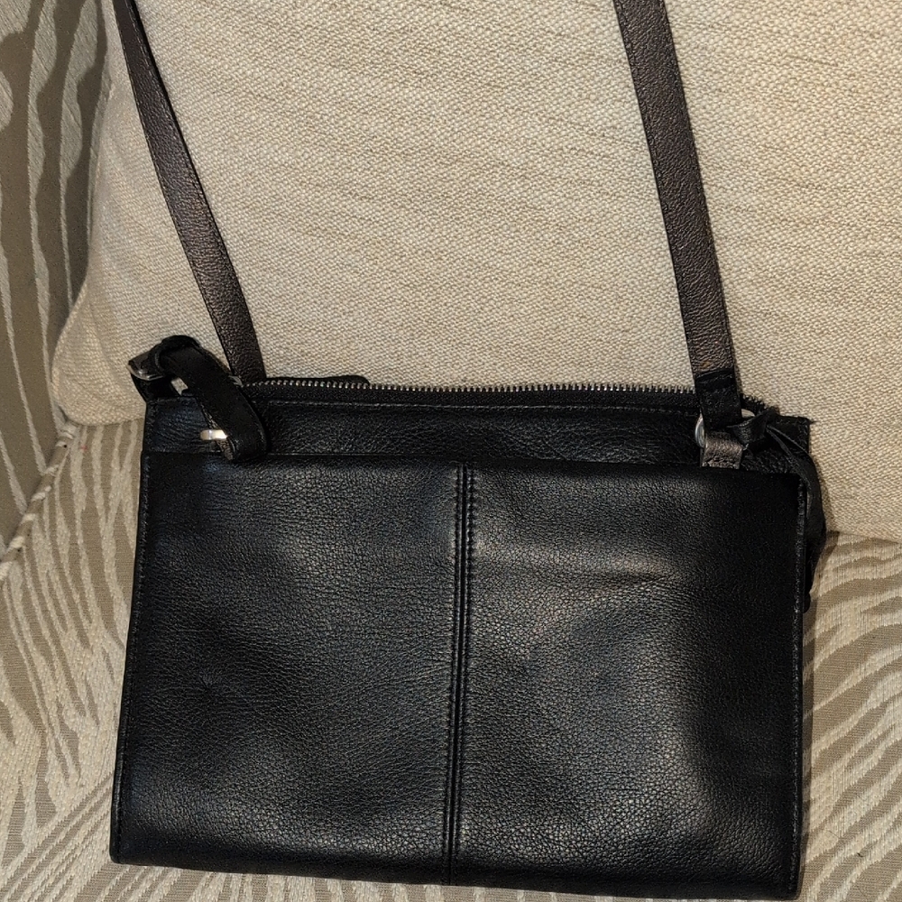 Brighton Black and Silver Crossbody Bag - Picture 3 of 15